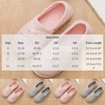 thumbnail image 3 of Women Autumn Winter Closed Toe Closed Back House Slippers Striped Soft Fabric Non Slip Flat Cushioned Indoor Footwear for Bedroom Housework Daily Homewear Gray 7-7.5(L), 3 of 6