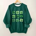 thumbnail image 4 of Vestido de Manga Larga de una Línea para las Mujeres Niños de San Patricio de la Impresión de la Sudadera con Capucha Forrada de Lana, Casual Suelto de Manga Larga Cuello Redondo para los Niños, 4 of 5