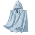 thumbnail image 2 of Kids Flannel Fleece Hooded Bath Towel Poncho - Toddler Baby Boys Girls Fleece Hooded Towel,Absorbent Soft Plush Shower Wrap for Pool Beach, 2 of 6