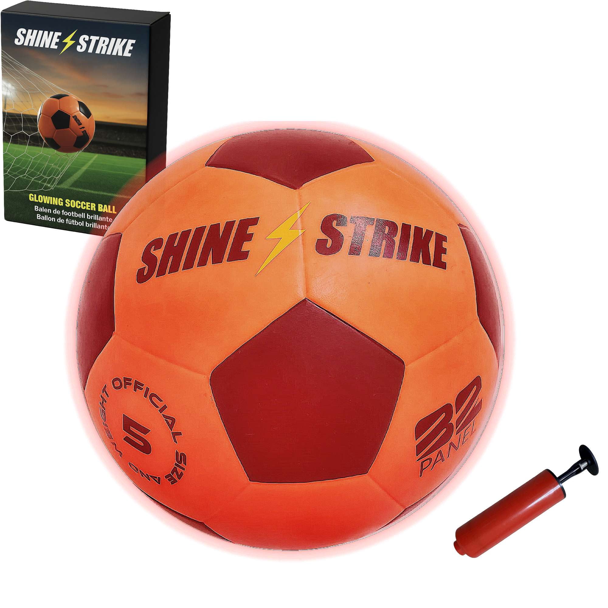 ShineStrike Glow in the dark soccer ball