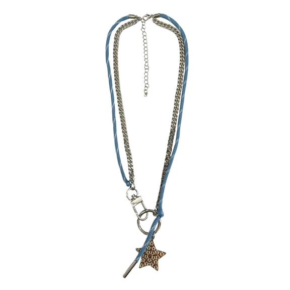 No Boundaries Blue Paracord Star Necklace for Female Adults and Teens