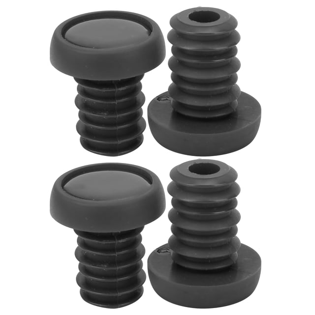 Bike Bar Ends Plug, Long And Short Thread Design Screw Bike Bar Ends Plug Polyester Rubber For Bicycle Handlebar Diameter About
