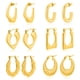thumbnail image 1 of Juego de Regalo de 6 Pares de Pendientes JeenMata en Baño de Oro Amarillo, 1 of 4