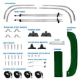 thumbnail image 7 of KNOX 2 Bow Bimini Tops for Boats, Boat Canopy Kit, 600D Canvas, Stainless Steel Bimini Top Hardware, Storage Boot, Fits Most Small Boats & Inflatable Boats, 63" L x 43" H x 39"-55" W (Hunter Green), 7 of 7