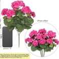 thumbnail image 2 of Ramo de flores artificiales de geranio y manzano silvestre.Decoración floral artificial realista para uso exterior.Resistente a los rayos UV.No requiere mantenimiento.Ideal para balcón,patio,, 2 of 6