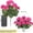 Hot Pink, variant on Artificial Geranium Flowers for Outdoors Silk Geraniums Flowers ， for Outdoors UV Resistant Purple Pink Artificial Geranium Bush Faux ，for Floral Home Decor Indoor Garden Patio Grave Cemetary Vase