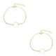 thumbnail image 2 of Tobillera Círculo universal Qarigey Joyería estética Pulseras de tobillo Oro 2piezas, 2 of 6