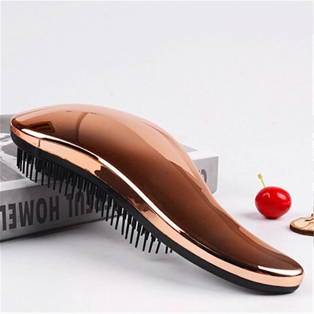 Cepillo desenredante y cepillo de masaje para el cuero cabelludo con cerdas flexibles para cabello grueso, rizado, húmedo o seco.