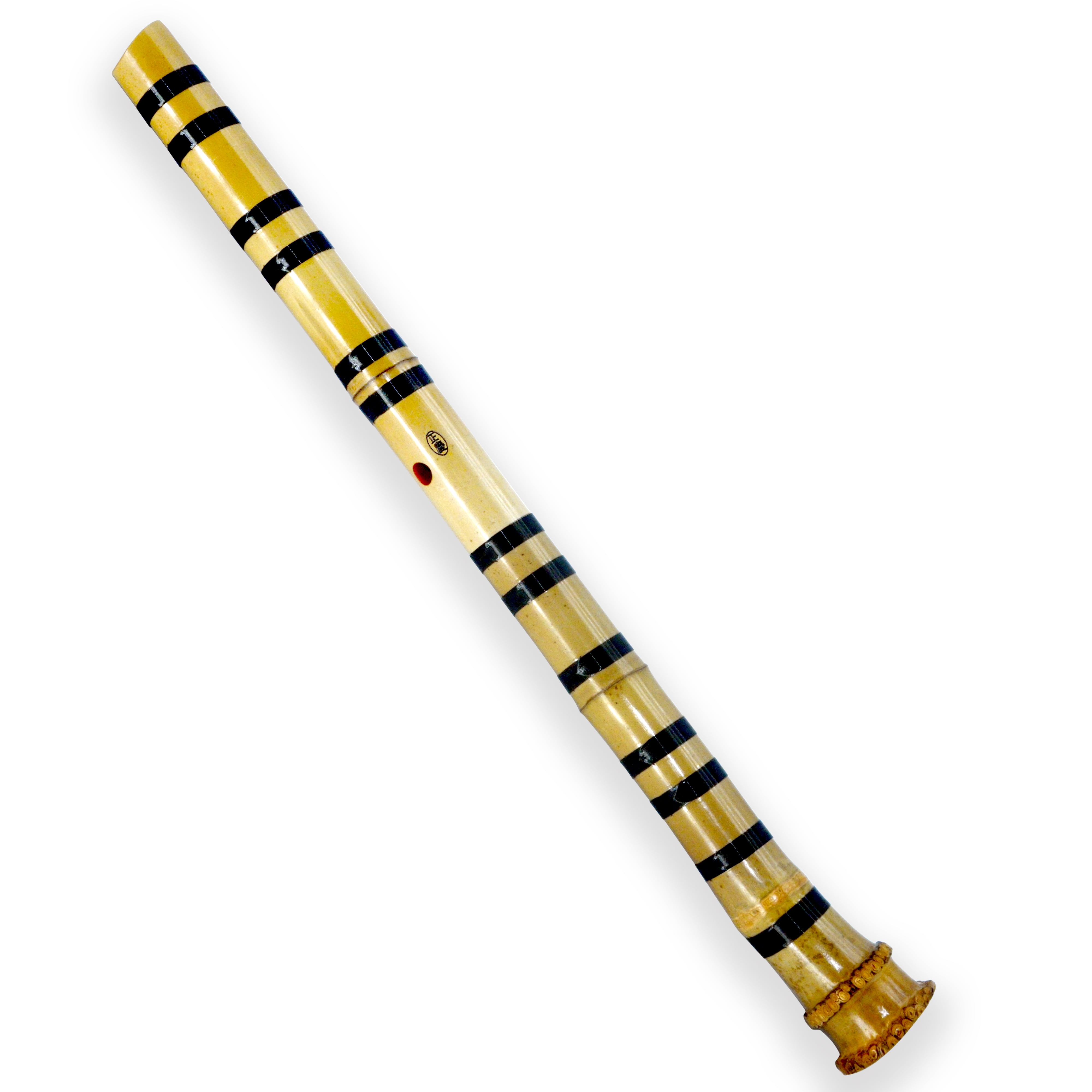 Japanese Zen Shakuhachi Pentatonic end-blown flute with natura bell root. KINKO-ryu  1.8 feet .professional quality , play all ocataves. Good for seasoned flautist, good for any level player.