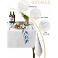 thumbnail image 2 of Blue Teal Eucalyptus Leaves Table Cloth, Watercolor Weeping Botanical Waterproof Tablecloth for Rectangle Tables, Reusable Washable Fabric Table Cover for Restaurant Kitchen Dining Tables 60"x120", 2 of 6
