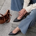 thumbnail image 5 of Cushionaire Saby Slingback Kitten Heels for Women, Pointed Toe Pumps with Adjustable Ankle Strap for Casual Dressy Wear, 5 of 17