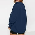 thumbnail image 5 of SDNall Women's Oversized Sweatshirts Long Sleeve Stand Collar Pullover, 5 of 8