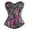 Multicolour, variant on Women's Gothic Corset Tops Bustier Waist Cincher Underbust Corsets Vest Tank Top, Green Size L