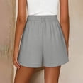 thumbnail image 6 of BUIGTTKLOP Womens Dress Shorts Casual Elastic Waist Wide Leg Suit Tailored Shorts Summer Dressy Work Shorts with Pockets, 6 of 8