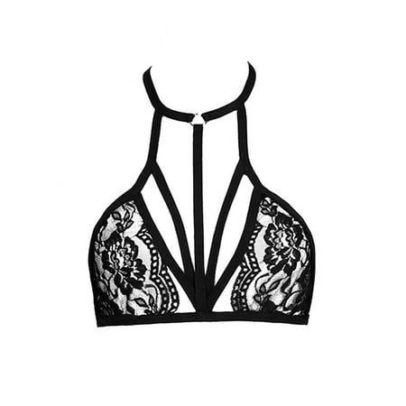 

Utoimkio Strapless Bras for Women Ladies Fashion Erotic Lingerie Lace Hollow Sexy Deep V Top Sexy Lingerie