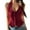 Red, variant on Comdrip Halter Tops for Women, Womens Deep V Necked Tank Slim Fit Solid Color Lightweight Casual Summer Sleeveless Top Bustier Tops for Women Red L
