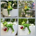 thumbnail image 3 of 3 Packs Frog Figurines,Garden Decor Outdoor, Waterproof Resin Frog Statue, Plant Decorations for Pots - Collectible for Frog Lovers Home Office Yard, 3 of 9