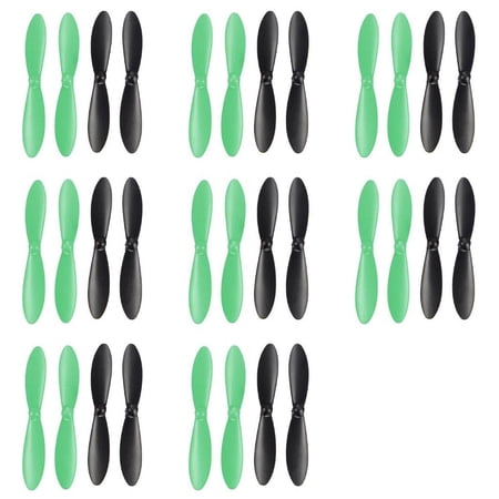 HobbyFlip Propellers Blades Black Green Set of 4 Props H107-A36 Compatible with Ei-Hi Alien Bug S80C 8 Pack