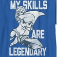 thumbnail image 2 of Boy's Nintendo The Legend of Zelda Link My Skills are Legendary Graphic Tee Royal Blue Large, 2 of 5