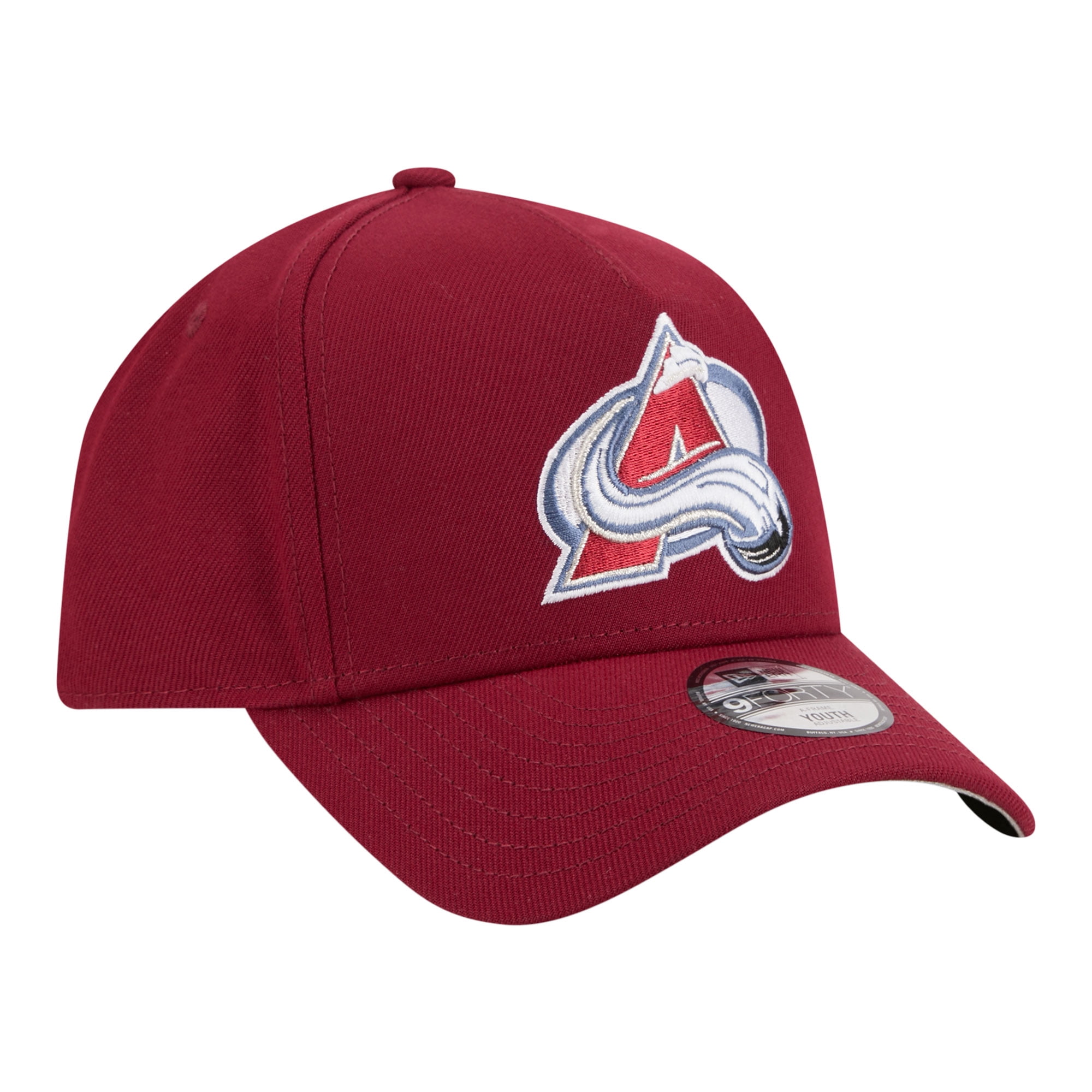 Youth New Era Burgundy Colorado Avalanche 9FORTY A-Frame Adjustable Hat
