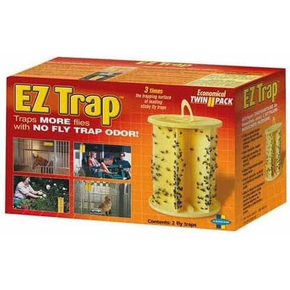 Starbar 3004323 EZ Trap Case of 2 Bright Yellow Sticky Glue Fly/Insect Killer