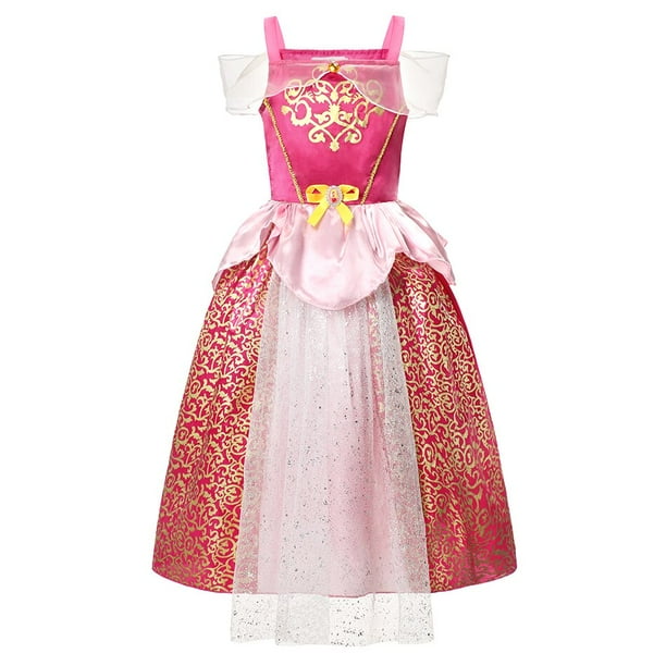 Vestidos de princesa Rapunzel para niñas, regalo de fiesta, Bella, Cenicienta, Aurora, Blancanieves, Sofía, malla, disfraz de cumpleaños Fivean unisex