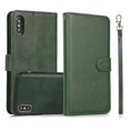thumbnail image 1 of Funda tipo cartera de PU con tapa para iPhone X/XS, estilo empresarial, con cordón, ranuras para tarjetas, función atril, compatible con carga magnética, a prueba de caídas, protección total., 1 of 5