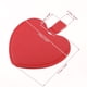 thumbnail image 4 of Espejo compacto en forma de corazón de acero inoxidable, mini espejo de viaje con estuche de cuero de PU, espejo portátil de mano para maquillaje para viajar, acampar, rojo oscuro, 4 of 7