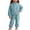 Blue, variant on DJDLJWCJ Toddler Girls 2 Piece Fleece Lined Outfit Set Quarter Zip Stand Collar Sweatshirt with Elastic Waist Jogger Pants Pink Size 6-9M