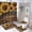 Sunflower 1, variant on Bathroom Rugs Sets 4 Piece with Shower Curtain, Sunflower Pattern Printed on Shower Curtain and Bath Mat Set, Great for Master Bath Beach House Modern Home, 72 x 72 inches