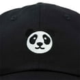 thumbnail image 2 of DALIX Panda Face On A Hat Mens Womens Embroidered Baseball Cap in Black, 2 of 7