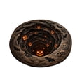 thumbnail image 2 of Halloween Theme 3D Visual Optical Floor Mat,Pumpkin&Bat Tree Hole Design Non- Washable Illusion Round Rugs,for Home,Party,Trick or Treat Entry Decor, 2 of 3