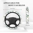 thumbnail image 6 of YFYANG Universal Elastic Watercolor Leaf Doodle Car Steering Wheel Cover, Non-Slip Sweat Absorbent, 6 of 8