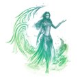 thumbnail image 2 of Women's Avatar: The Way of Water Neytiri Watercolor  Graphic Tee White Small, 2 of 4