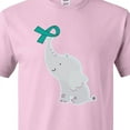 thumbnail image 4 of Inktastic Ovarian Cancer Pcos Teal Ribbon Awareness T-Shirt, 4 of 5