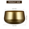 thumbnail image 2 of CHICHUMID 1 Set Golden Metal Planter Bowl with Short and Wide Mouth for Garden 6.7x6.7x4.3in, 2 of 8