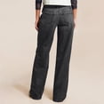 thumbnail image 6 of Wutalume High Waisted Jeans for Women Retro Straight Leg, Classic Vintage Wash Denim Pants, Comfortable Fit for Casual Wear,Black L, 6 of 6