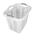 thumbnail image 4 of Home Logic 2 Bushel Lamper Laundry Basket with Silver Handles, White, Adult, 4 of 8