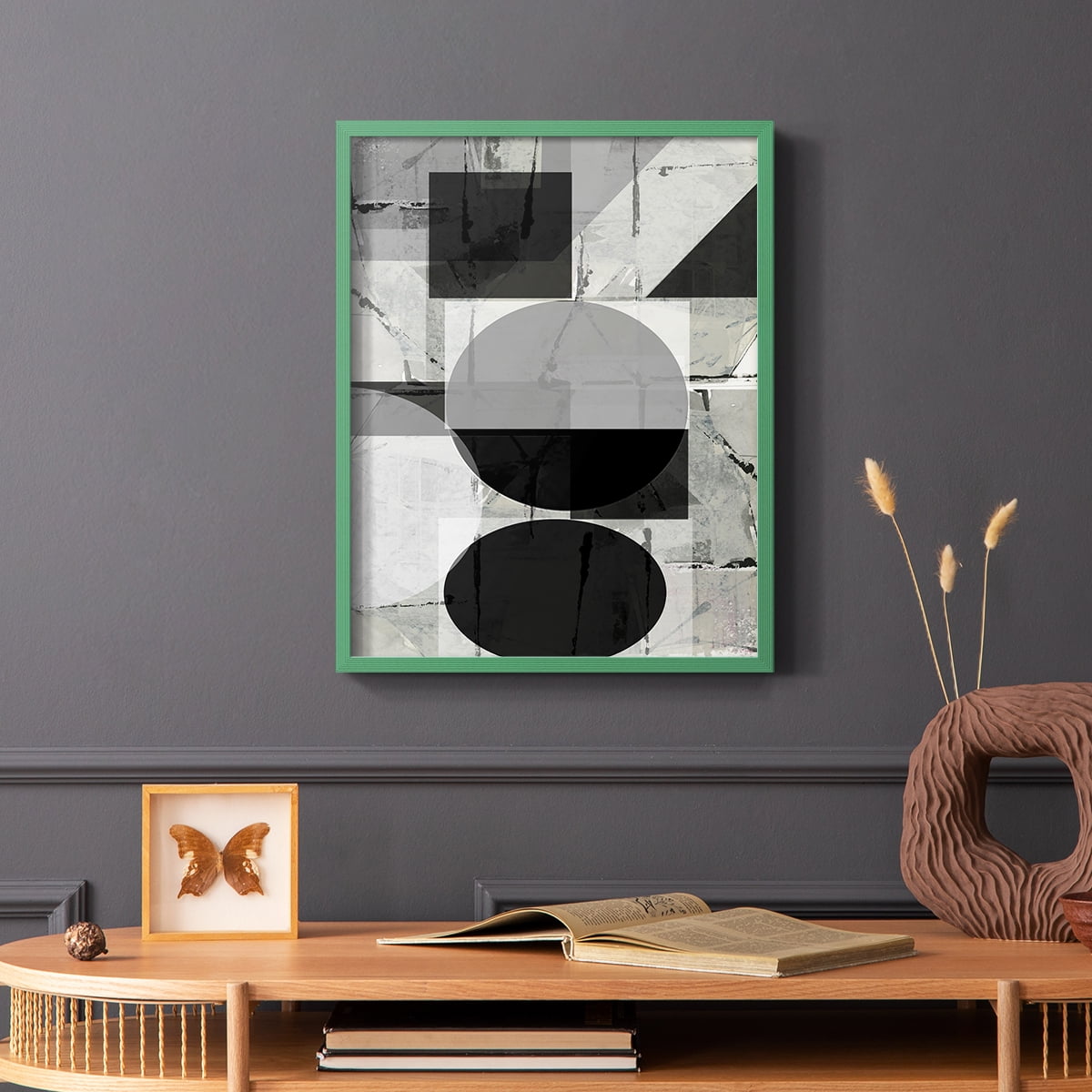 Abstract Neutrality II in Paper Solid Wood 11 x 14 Framed Print