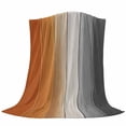 thumbnail image 6 of Burnt Orange Gray Ombre Blanket Soft Cozy Warm Throw Blanket for Couch, Plush Fuzzy Flannel Fleece Blankets for Sofa, Vintage Farmhouse Wooden Bed Blankets Lightweight Gifts for Women, 50"x60", 6 of 9