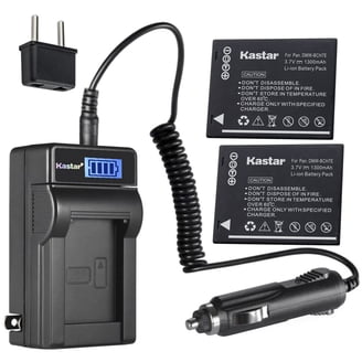 Kastar 3-Pack Battery And AC Wall Charger Replacement For Panasonic DMW Bch7 Dmw Bch7pp Dmw Bch7gk Battery Lumix Dmc Fp1 Dmc Fp2 Dmc Fp3 Dmc Ft10 Dmc Ts10 Ca