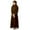Coffee, variant on Mercatoo Muslim Dress for Girls Abaya with Hijab Toddler Islami𝐜 Prayer Clothes Kaftan Robe for Girls Maxi Dresses Ramadan Eid