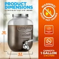 thumbnail image 2 of NutriChef 1 Gallon Glass Coffee Maker Wide-Mouth Authentic Mason Jar, Cold Brew Coffee Maker, 2 of 8