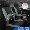 thumbnail image 2 of Skechers Lycra Memory Foam Car Seat Covers,Soft,Comfortable,Universal Fit for Cars,Trucks and SUVs Gray, 2 of 8