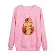 thumbnail image 3 of UKAP Sudadera con Estampado de Calabaza para Mujer, Sudadera de Otoño de Manga Larga, Jersey Informal con Cuello Redondo, Tops, 3 of 3