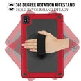 thumbnail image 4 of FIEWESEY for Nokia T20 Tablet Case,Heavy-Duty Shockproof Kids Friendly Hybrid Rugged Protective Case for Nokia T21/TCL Tab Pro 5G(Model: 9198S)/VASTKING KingPad M10 10.36 inch Tablet(Red/Black), 4 of 6