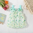 thumbnail image 3 of XFHLMJFF Girls Summer Dress Fantasy Casual Toddler Sleeveless Floral Print Dance Party Holiday Beach Stylish Sundress, 3 of 3