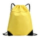 thumbnail image 4 of Mochila con cordón, bolsa de baloncesto, mochila de gran capacidad, bolsa de natación, mochila deportiva con cordón para gimnasio, senderismo, viajes Amarillo, 4 of 8