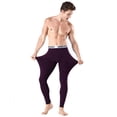 thumbnail image 3 of Pantalones cálidos para hombre, calzas ajustadas de cintura media para hombre, resistentes al viento y al frío, pantalones de moda para hombre, 3 of 5