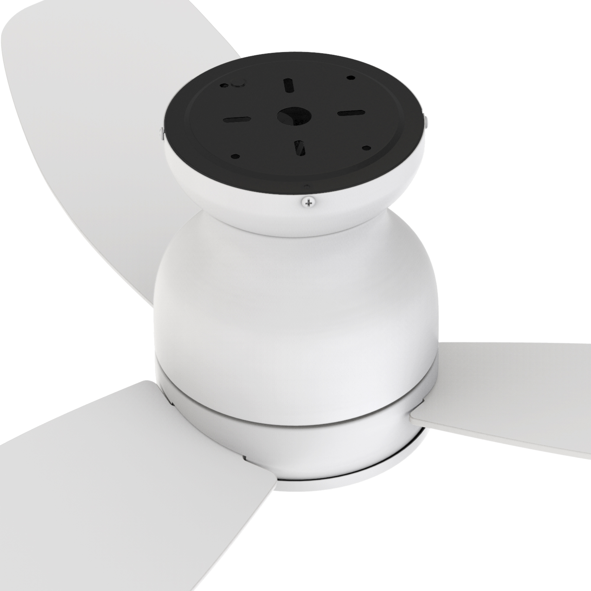 Smaair 48" Low Profile Indoor Flush Mount Not Smart Ceiling Fan with Remote No Lights